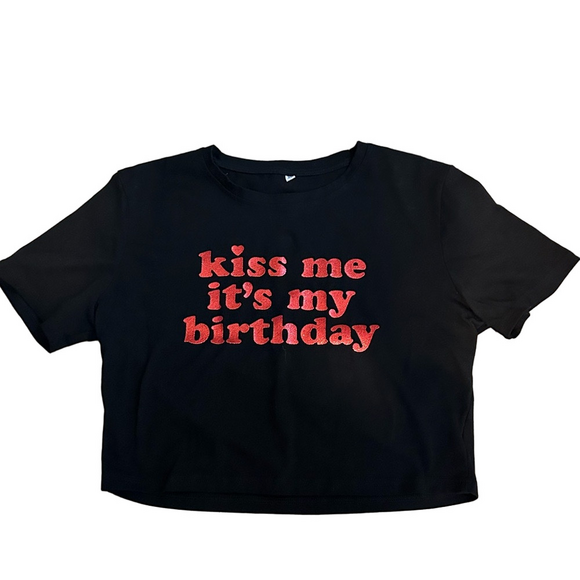 Tops - Black Birthday Women Shirt